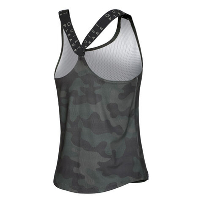 Женская теннисная майка Quiet Please AOP Camou Serve&Volley Tank Top Women - Khaki, Olive