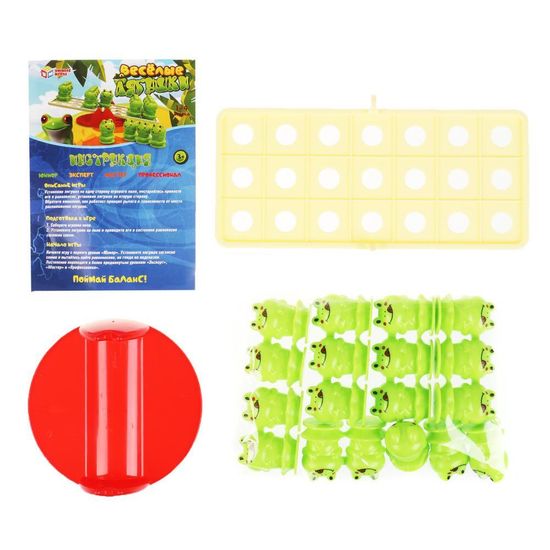 Настольная игра веселые лягушки, кор.22*16*5см Умные игры