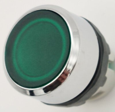 2шт Кнопка лампа зелёная  светосигнальная ABB MP1-30G с фиксацией 1SFA611100R3002
