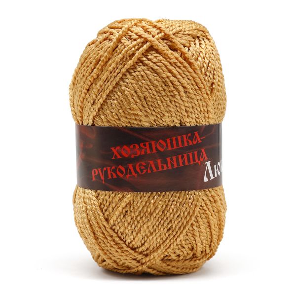 Пряжа Люкс / уп.10 мот. по 50 г, 140 м, золотой