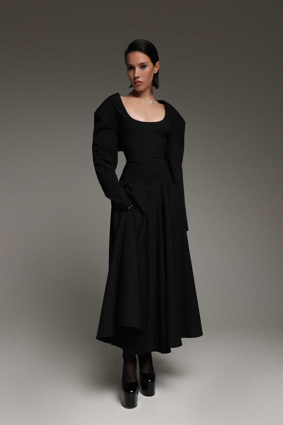 Платье А-силуэта