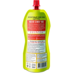 Фруктовый снек Чиа Цитрус МАГИЯ ЧИА, 200 г, упаковка сзади