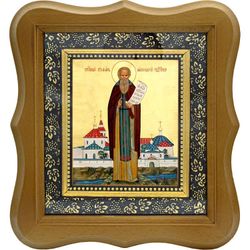 Стефан Махрищский Святой преподобный. Икона На холсте.