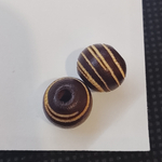 Деревянная бусина с рисунком, кофейный, шар 10мм, штучно