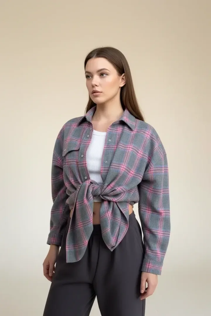 Женская рубашка в клетку «UPI»