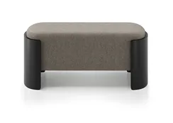 Банкетка Lagom 100 см (капучино твид, черный)