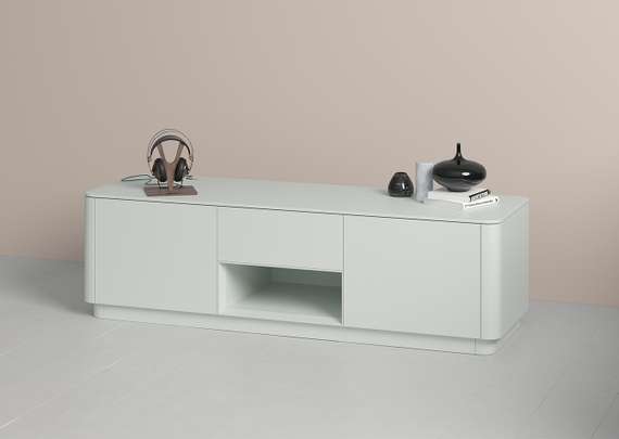 Тумба Tammi под ТВ ширина 160 см (светло-серый)