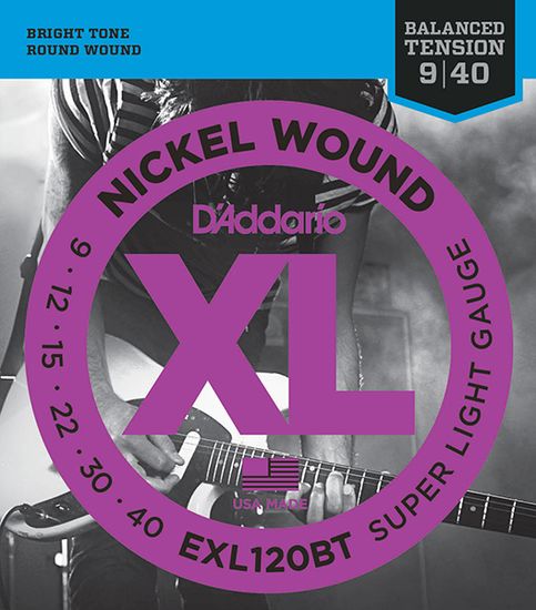 Струны для электрогитары D'ADDARIO EXL120 BT