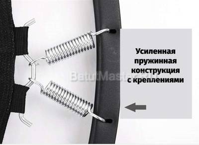 Каркасный батут "Улыбка" диаметр 3,3 фт, жёлтый B-15712