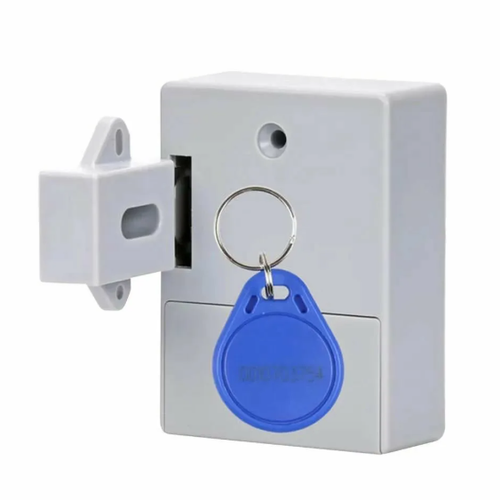 Электронный дверной замок для шкафа, ящика (скрытый) 125 кГц EM RFID , 2xАА питание