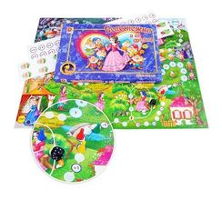 Белонежка и ее друзья. Настольно-печатная игра с игровым полем и фишками