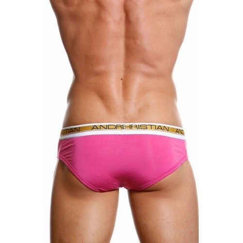 Мужские трусы брифы розовые Andrew Christian Slim Focus Brief Fuchsia 5079