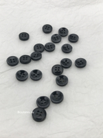 Пуговицы на прокол черные с окантовкой