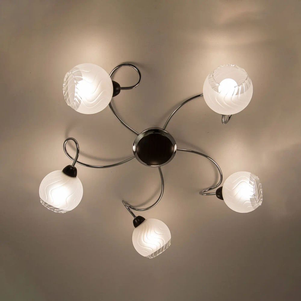 Citilux Одиссей CL130151 Люстра потолочная Венге Хром