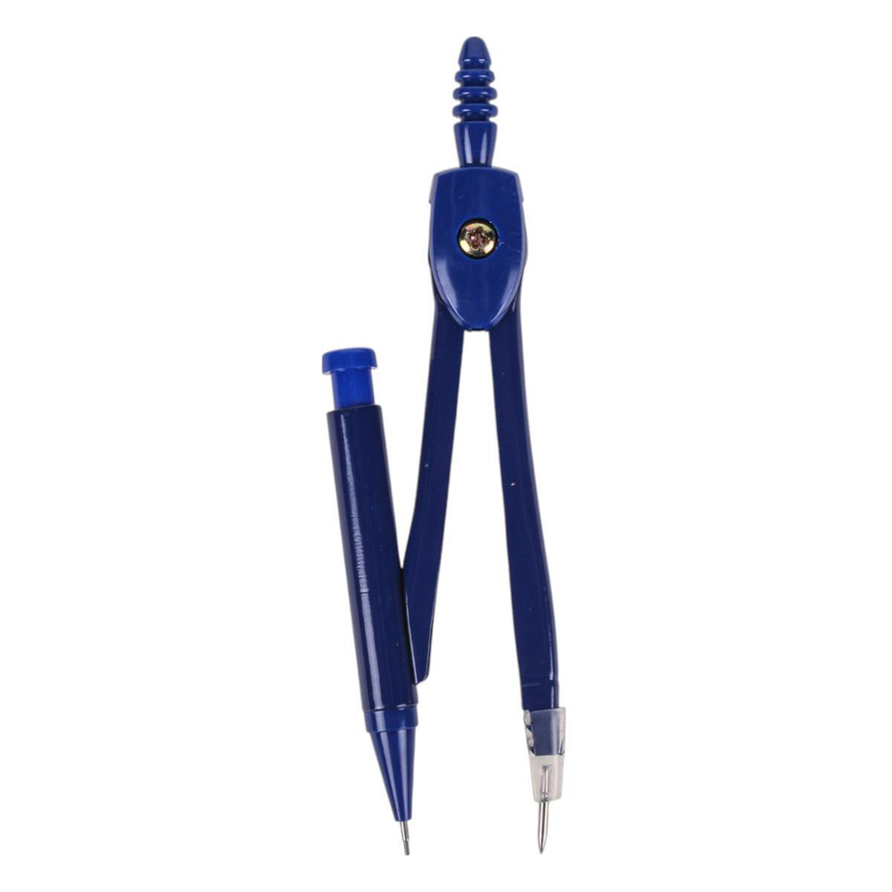 Готовальня 7 предм: циркуль-автомат, стержни, ручка, 4 линейки, пласт.футляр