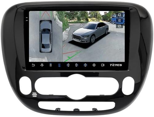 Магнитола для KIA Soul 2 2014-2019 PS (климат на штатном экране) - Teyes CC3-2K-360 на Android 10, Быстрая, 2K QLED, CarPlay, 4G SIM-слот, 4 камеры в комплекте