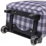 Тележка хозяйственная с сумкой (83*28*17см, колеса 5 см, грузоподъемность до 15 кг) клетка SYD-025