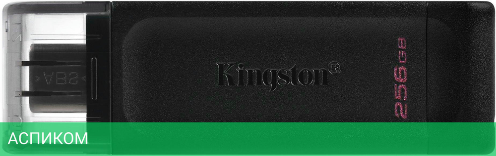 USB Flash-накопитель Kingston Data Traveler 70 Type-C 256Gb черный (DT70/256GB)