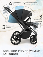 Коляска 3 в 1 Sweet Baby Ricci + автокресло Elegante Plus Black