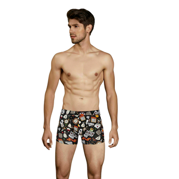 Мужские трусы боксеры черные с принтом Doreanse 1817