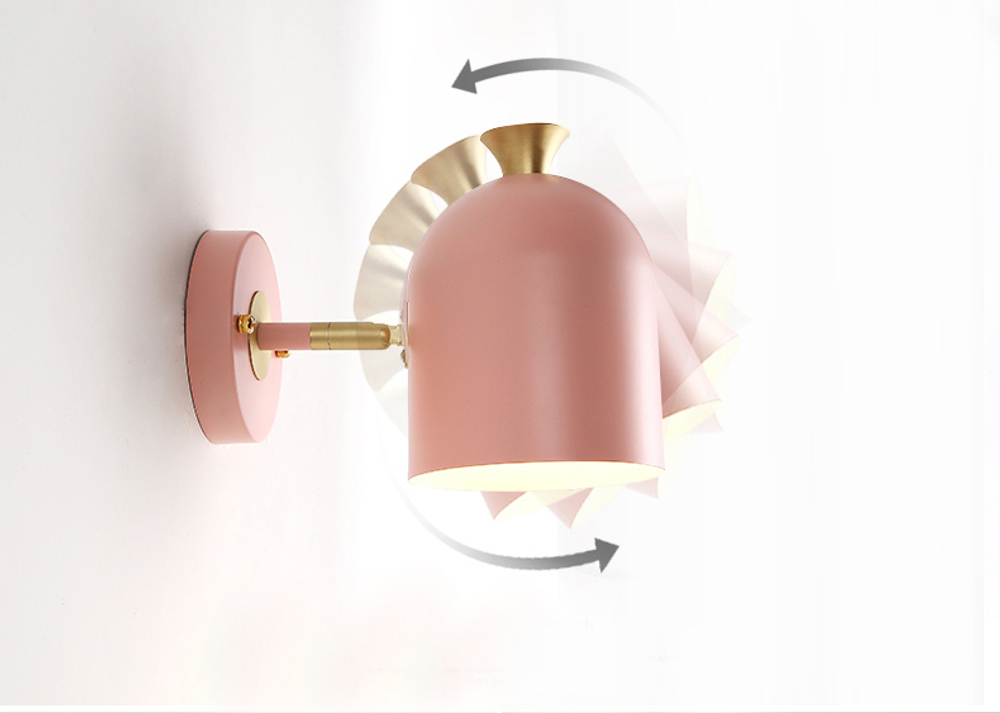 Wall design lamp Hood  (Pink)