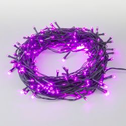 ULD-S1000-100-DGA PINK IP20 Гирлянда светодиодная. 10м. 100 светодиодов. Розовый свет. Провод зеленый. ТМ Uniel