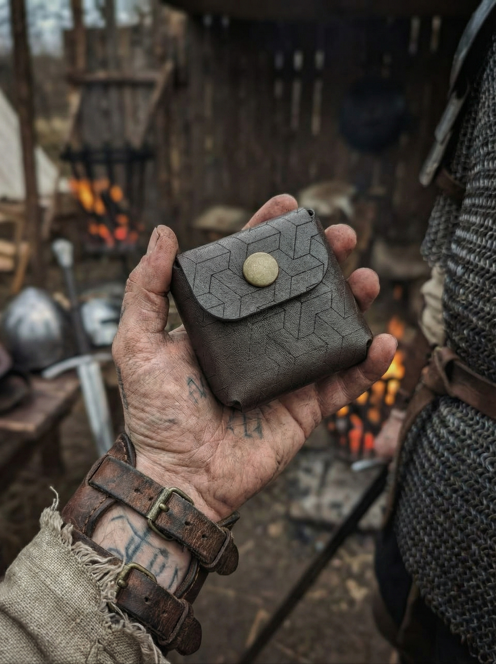 Кожаный футляр для дайсов