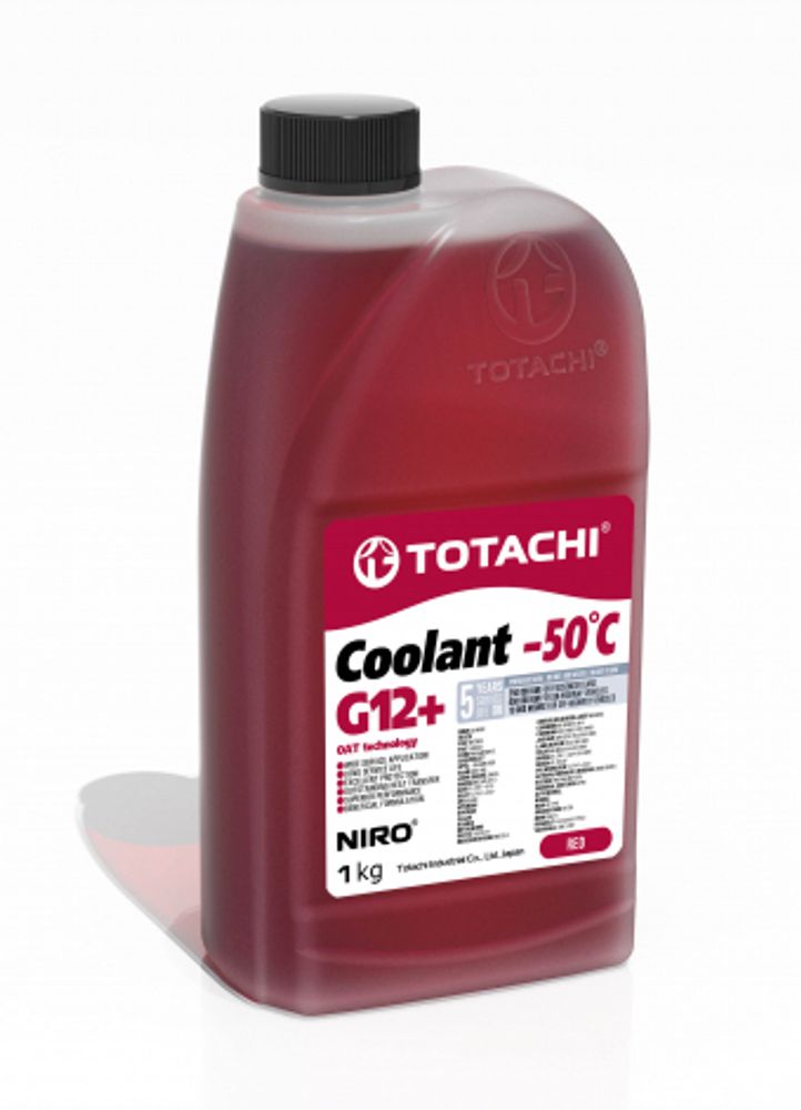 TOTACHI NIRO COOLANT Red G12+ -50°C Антифриз красный 1л