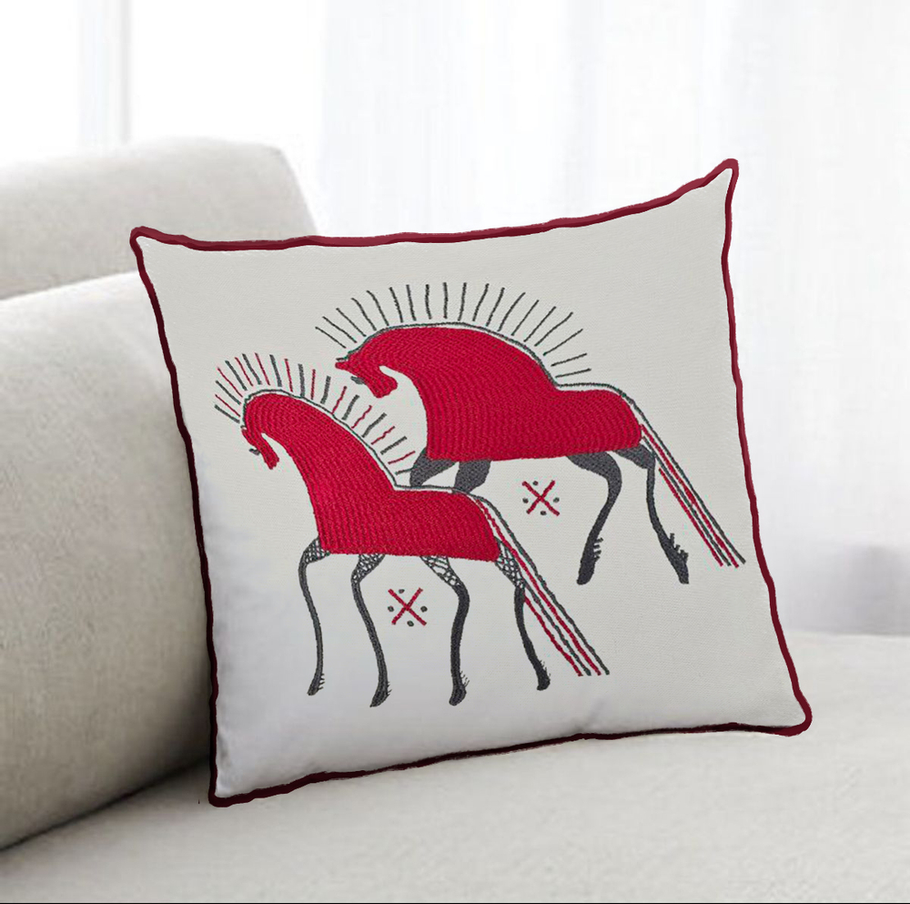 Подушка "Мезенский конь"