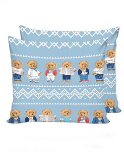 Наволочка комплект 2шт Сказка "Мишки" 70х70 см, перкаль