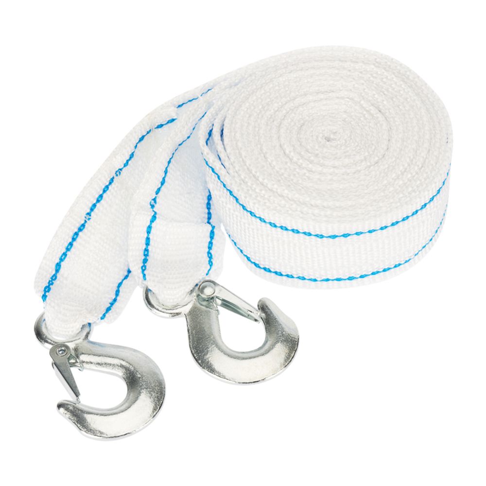 Трос буксировочный 10т, 5м, с двумя крюками, в чехле REXANT