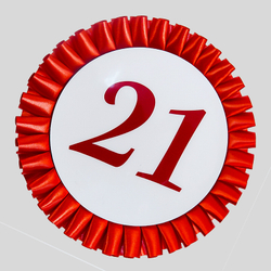 Номер участника. Диаметр 115 мм.