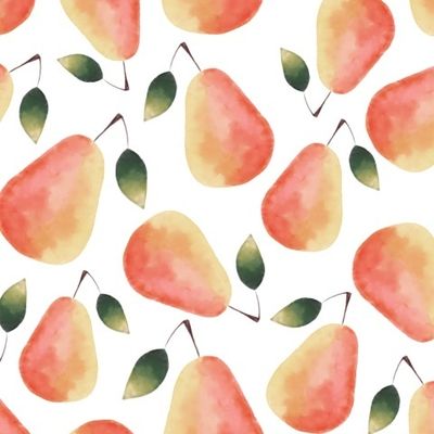 Акварельные груши