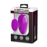 Лиловое виброяйцо с удобным пультом управления вибрацией (Цвет: лиловый)