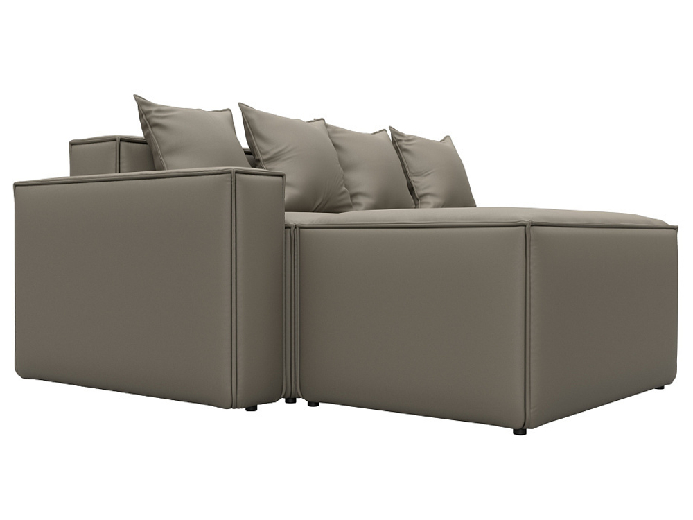 Диван угловой модульный Лига-063 угол левый, GRIFON 04 бежевый, Экокожа, 129788L