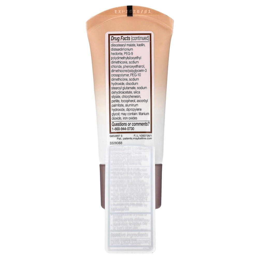 Maybelline, Dream BB Pure, очищающий бальзам для кожи, оттенок 120, средняя прозрачность, 30 мл (1 жидк. унция)