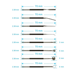 Набор электродов монополярных для коагулятора Ellman Surgitron, диаметр штекера 2,4 мм