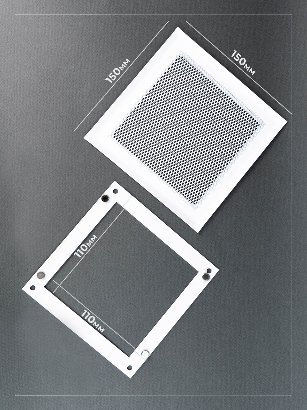 Вентиляционная Решетка РП 150х150 Белый
