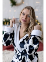 Халат махровый домашний с капюшоном