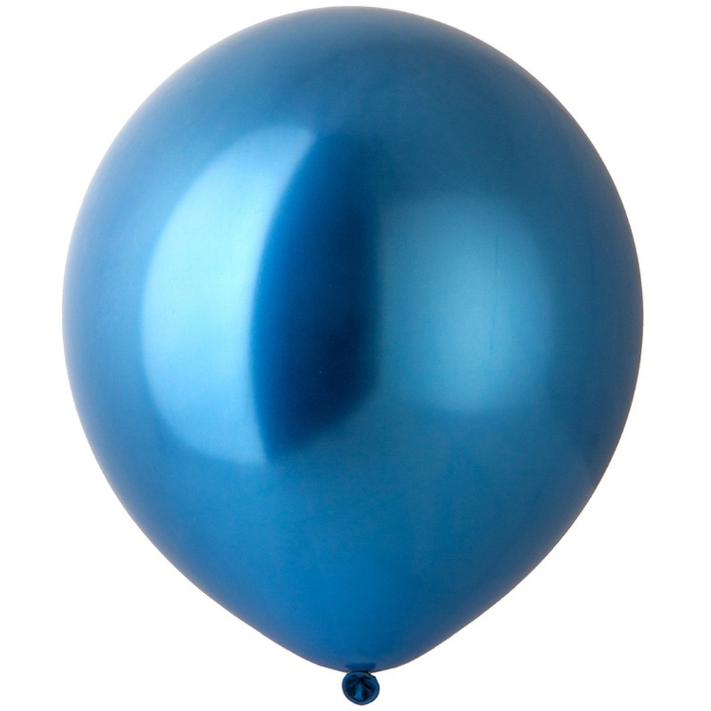 Шар латексный Хром 91 см (Синий)
