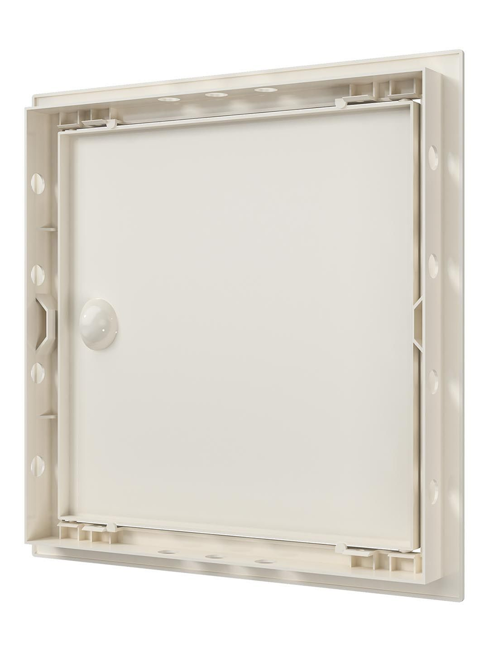 Люк ревизионный ЛР фланец 246х246 ручка 268х268 пластик Ivory EVECS