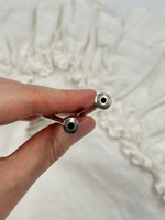 Серебряная ложка-трубочка для коктейля