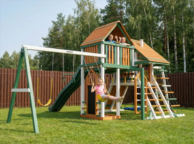 Детская площадка IgraGrad Крепость Фани Deluxe + мод.1