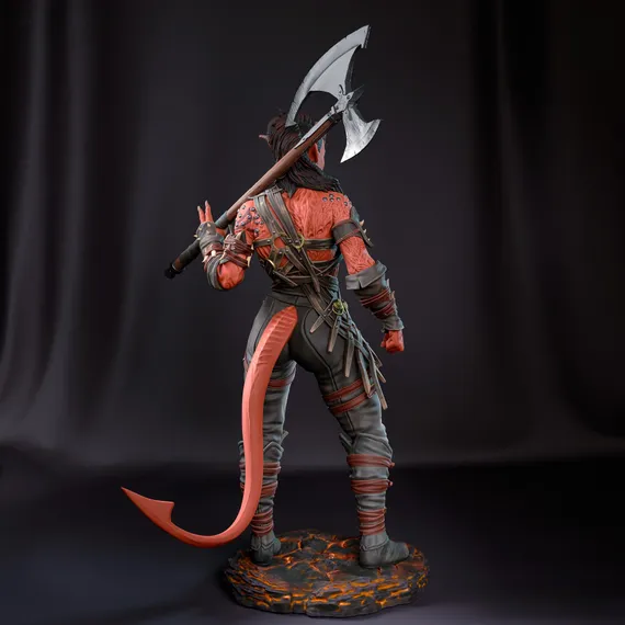 Karlach big Axe - Baldur&#39;s Gate 3