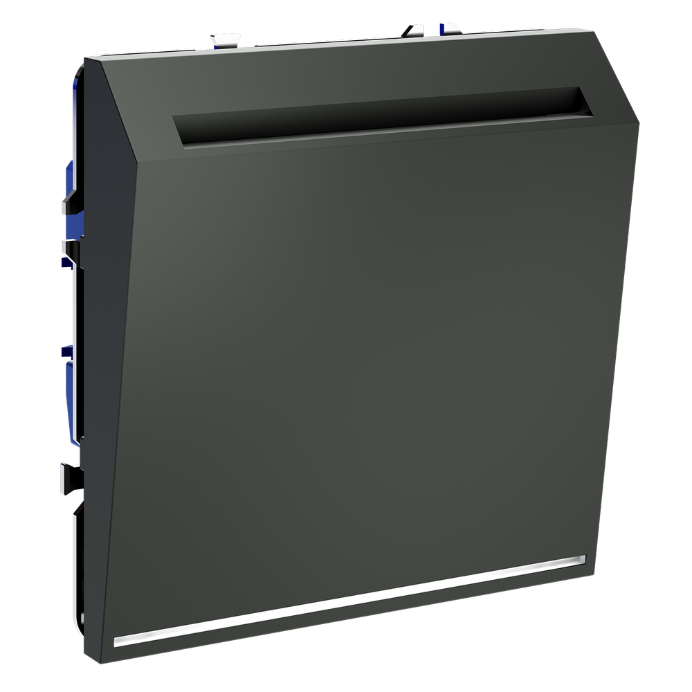 Выключатель встраиваемый VOLTUM S70 карточный 16А, (титан)