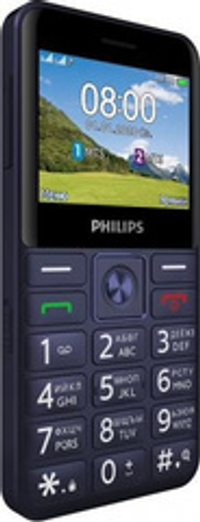 Мобильный телефон Philips E207 Xenium синий моноблок 2Sim 2.31" 240x320 Nucleus 0.08Mpix GSM900/1800 FM microSD max32Gb