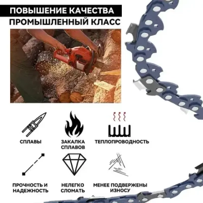 Цепь для пилы 185 мм, шаг 1/4" 37 зв. 3 шт.
