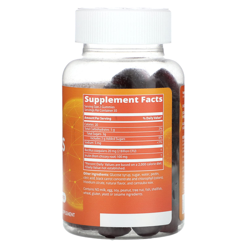 MRM Nutrition, жевательные таблетки с пробиотиками, со вкусом клубники и малины, 60 жевательных таблеток (1 млрд КОЕ в одной жевательной таблетке)