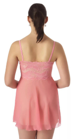 Полупрозрачная сорочка из однотонного шифона