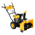 Гибридная снегоуборочная машина с функц. подметания SWB-800, 212 сс, руч. старт, 2 насадки// Denzel